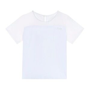 Lanvin Girls T Shirt with Sheer Top and Sleeves